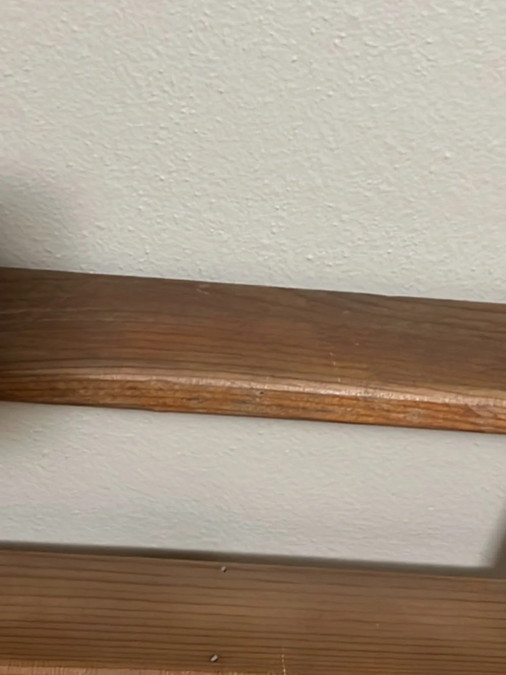 Slim Wood Entryway Wall Shelf with 2 key hooks| Farmhouse Country Cottage Stand